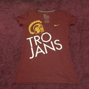Nike USC Trojan V Neck Tee